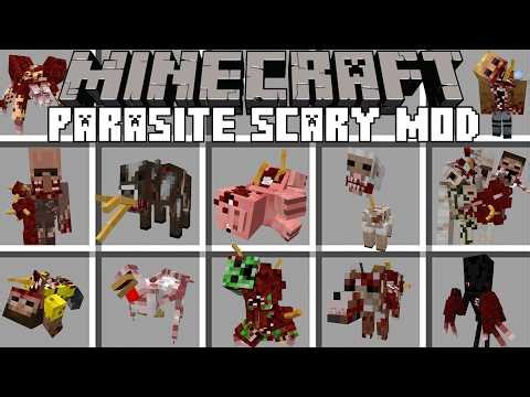 Minecraft PARASITE MOD / SCARY EXPERIMENT 8 PARASITES! (Minecraft Mods)