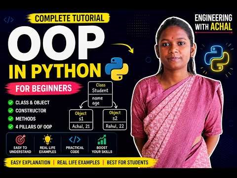 Object-Oriented Programming in Python Explained 🔥 | OOP Concepts for Beginners