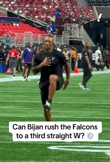 Bijan Robinson aiming to carry ATL at home vs. the Ravens 💥 #ATL #Falcons #Ravens #SNF