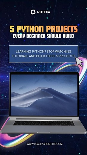 Learning Python? Stop watching tutorials and BUILD these 5 projects! #pythonprojects #python