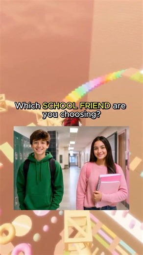 Which SCHOOL FRIEND Are YOU Choosing? 💚🩷 #rants #roblox #school #friend