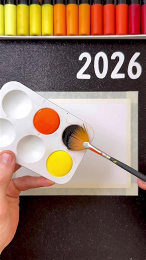 2026 Lettering with Glow Effect! 🤩✨ | Satisfying Stencil Art! 🎨 #newyear