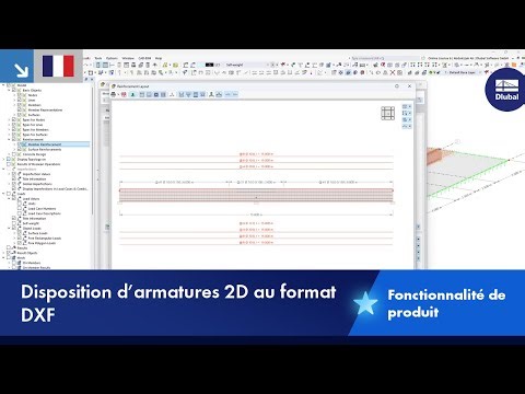 Disposition d’armatures 2D au format DXF