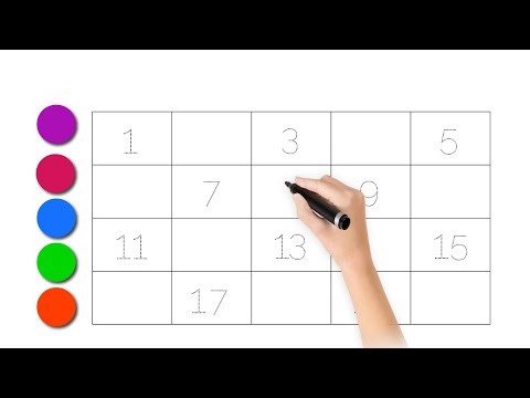 Number song 1 to 20 for kids, Counting numbers, learn to write from 1 20, number song