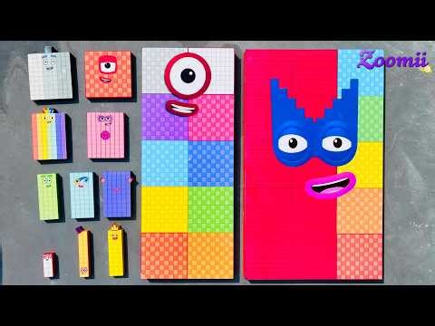 Looking for Numberblocks Puzzle Tetris NEW Big 1000 Space ASMR Numberblocks Satisfying Video #63