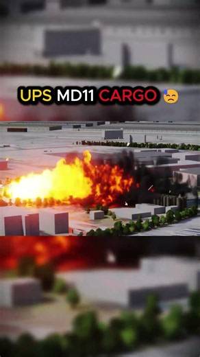 UPS MD-11 airplane crash animaton vs reality #aviation #planecrash
