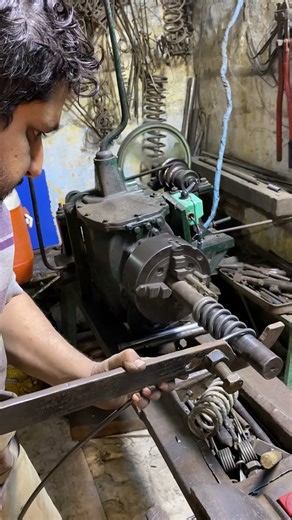 Single Wire to Heavy-Duty Spring | Powerful Spring Making on Lathe Machine