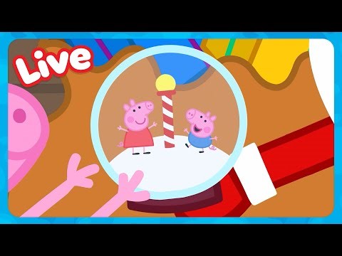 🔴 LIVE! CHRISTMAS With George Pig 🎅🏻 Winter Holiday Fun 🎄 Peppa Pig FULL EPISODES | Kids Cartoons