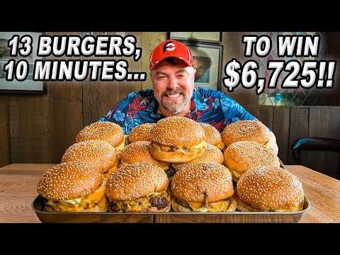BEAT @LeahShutkever AND WIN £5,000?! Red Dog Saloon's Burger Eating Contest Record Challenge!!