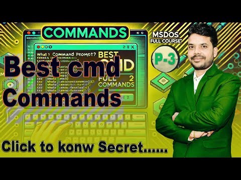 Command prompt tutorial | Ms dos kya hai | Msdos full course Part-3 : Anish Karn