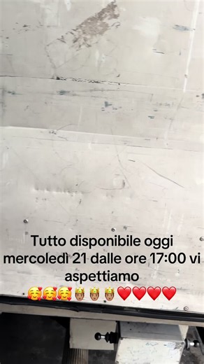 Disponibilità oggi mercoledì 21 dalle ore 17:00