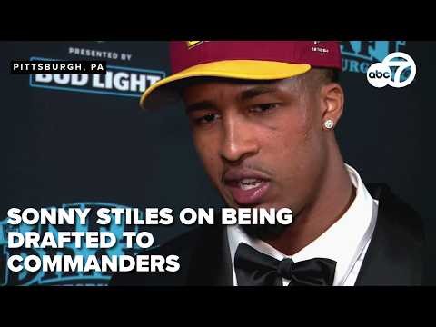 FULL: Linebacker Sonny Styles on being selected by the Commanders in the first round
