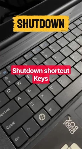 Shutdown shortcut keys | com #computer #pc #asmr #tricks #shorts #windows #techtips #tech #windows11