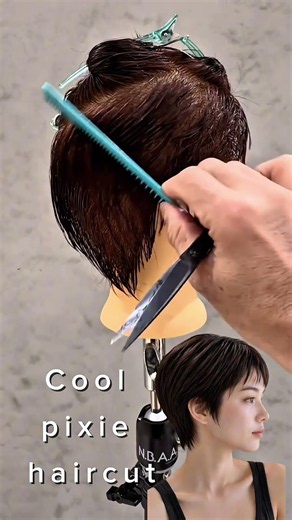 How to cut a pixie short haircut #haircuttutorial #shorthair #pixiehaircut