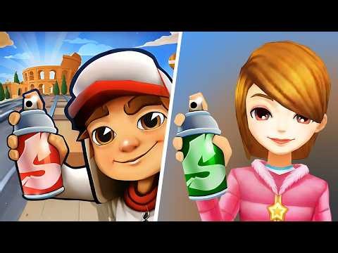 Subway Surfers VS Subway Princess Run, Subway Surfers Cartoon Game, Gameplay Adventure Subway Spurt