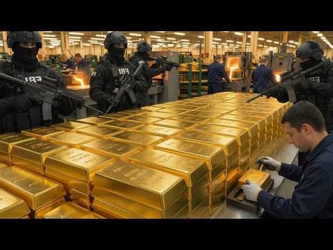 Inside the 24K Gold Refinery: From Raw Mining Ore to Pure Gold Bars (Full Process)