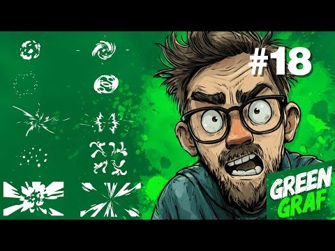 💥 2D Explosion Elements: Animated Power! Green Screen