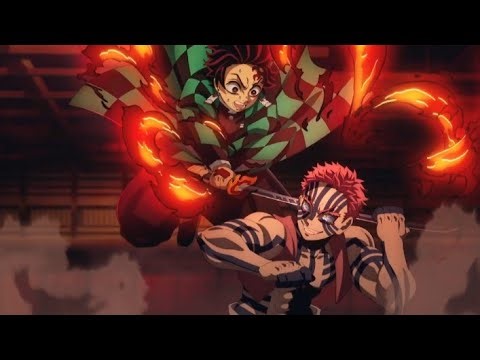 TANJIRO VS AKAZA Full Fight| Demon Slayer Kimetsu No Yàiba Infinity Castle Arc 