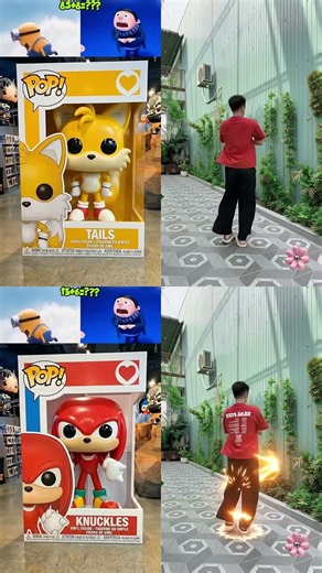 Mario & MINION & Shin Sonic & Knuckles in Life | This ain’t build a…Funko pop!🥰 (4)