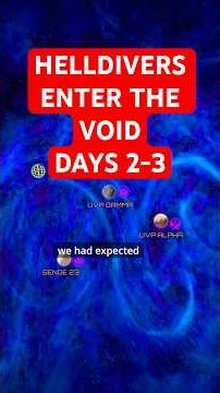 Helldivers Enter the Void - Battle for the Void Day 2-3 - #helldivers2 #voidpiercer #devoidofliberty