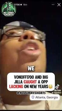 VonOff1700 And Big Jilla Caught A OPP Lacking On New Years 😳 #chiraq #drill