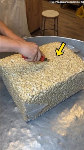 How Cashews Are Prepared and Sold at High Prices! 😱 #shorts #facts