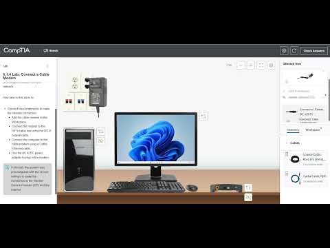 CompTIA A+ 6.1.4: Connect a Cable Modem (Silent Walk Through)