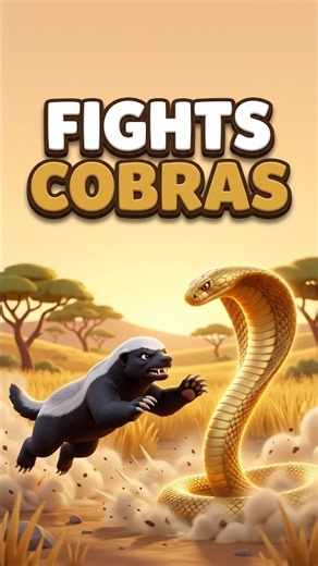 Honey Badgers Don't Care About Cobras 😤