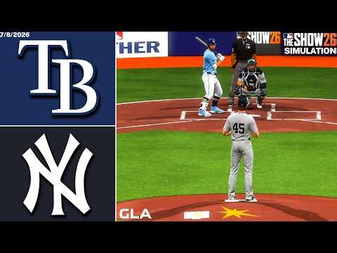 Yankees vs. Rays Simulation | 7/8/26 | MLB The Show 26 PS5 Gameplay