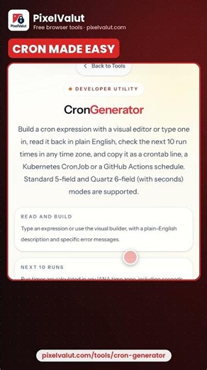 Build Cron Expressions Without Memorizing Syntax #Shorts