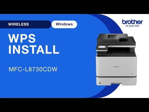 MFCL8730CDW set up wireless with WPS - Mac