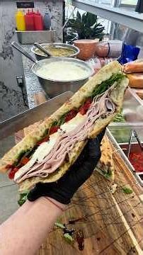 We’re at @a__pagnotta in Toronto for sandwiches using pagnotta bread 🍞🤯 Would you try it? 🤷🏽‍♂️