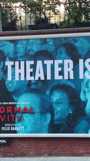 And they say live theater is dead...