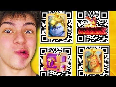 EVERY WORKING QR CODE GIFT FOR EVERYONE (NEW QR REWARDS!) - Clash Royale