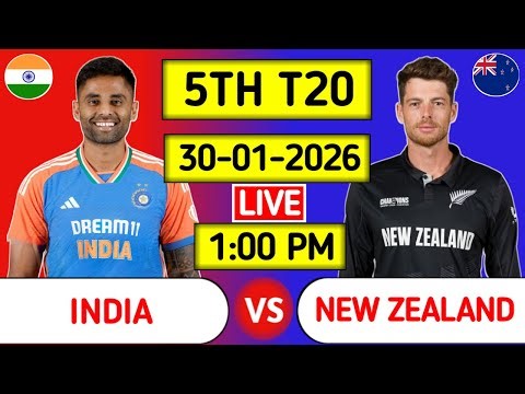 India Vs New Zealand 5th T20 Live Score - Part 2