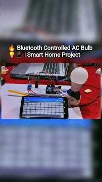🔥 Bluetooth Controlled AC Bulb using Arduino 💡📱 | Smart Home Project | ON/OFF + Blink