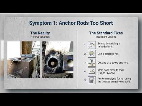 Anchor Bolt Disasters: Field Fixes Every Structural Engineer MUST Know.
