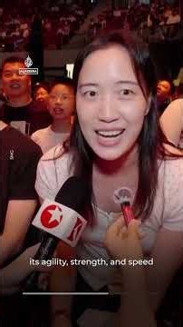 Humanoid robots fight in cage match in Shanghai