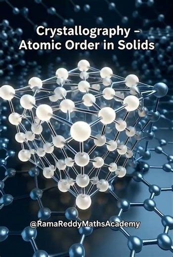 🔥 Crystallography in 5 Seconds Atomic Order Explained! #shorts