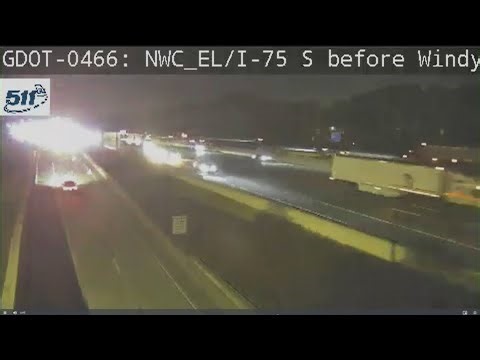 Person struck and killed on I-75 express lanes in Cobb County was hit by DeKalb County Police car