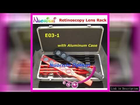 E03-1 Good Quality Retinoscopy Lens Rack Set Kit Optical Supplies Trial Board Lens 8 Plastic Bar 40