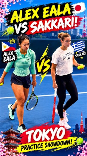 🔥 ALEX EALA vs MARIA SAKKARI! 🇵🇭🎾 TOKYO 2026 PRACTICE MATCH HIGHLIGHTS!