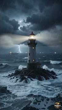 How Are Lighthouses Built in the Middle of the Ocean? 😱🌊 | Engineering Marvel! #Shorts #lighthouse