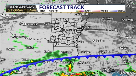 Arkansas Storm Team Forecast: Cloudy & cooler weather Thursday & Friday