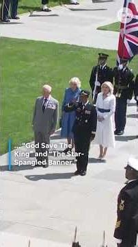 President Donald Trump, first lady see off King Charles III after state visit