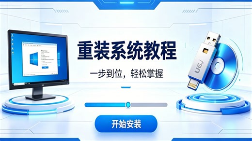 零基础极简 Windows 重装系统教程｜全程无废话超简单，小白跟着做就会，Win10/11/7安装 ，零门槛零翻车，新手看完就能上手