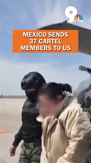 Mexico’s security minister said Tuesday that it had sent another 37 members of Mexican drug cartels to the U.S., as the Trump administration ratchets up pressure on governments to crack down on criminal networks. MORE: https://www.ktsm.com/news/mexico-sends-37-cartel-members-to-us-in-latest-offer-to-trump-administration/?utm_medium=social&utm_source=facebook_KTSM_9_News | KTSM 9 News