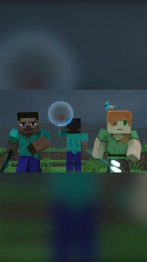 Alex and Steve vs Herobrine Fight! Minecraft Animation