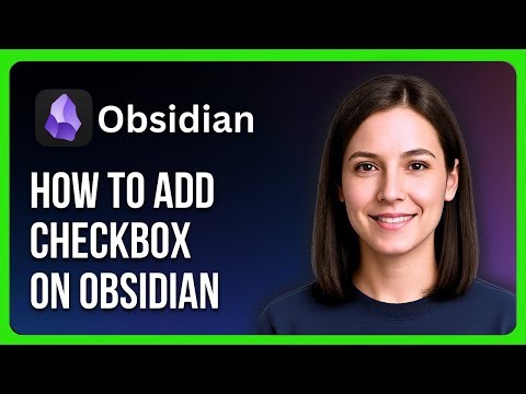 How to Add Checkbox on Obsidian