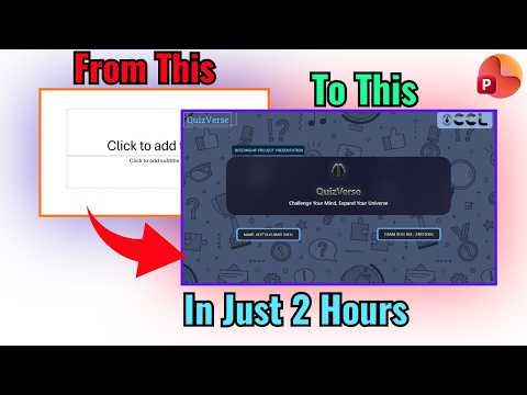 How I Created This PPT From Scratch! (Internship Project)